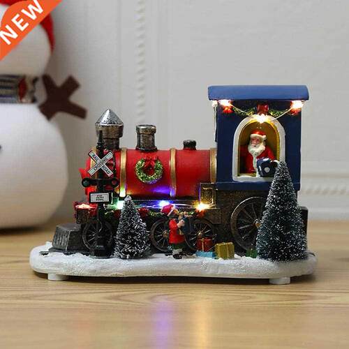 Merry Christmas Resin Train Ornament Christmas Decoration