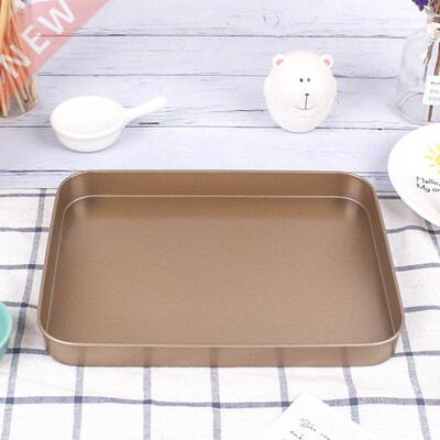 2 Pieces Rectangle Non-stick Baking Tray Carbon Steel Kitche