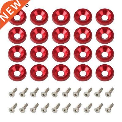20pcs For Auto Body Fastener Washer Bolt Kit Aluminum