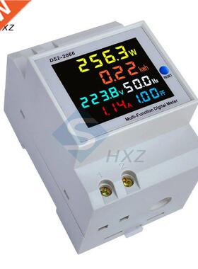 6IN1 Din Rail AC Monitor 110V 220V 80V 100A Voltage Current