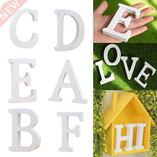 Wooden English Letters Alphabet Symbol Ornament Wedding
