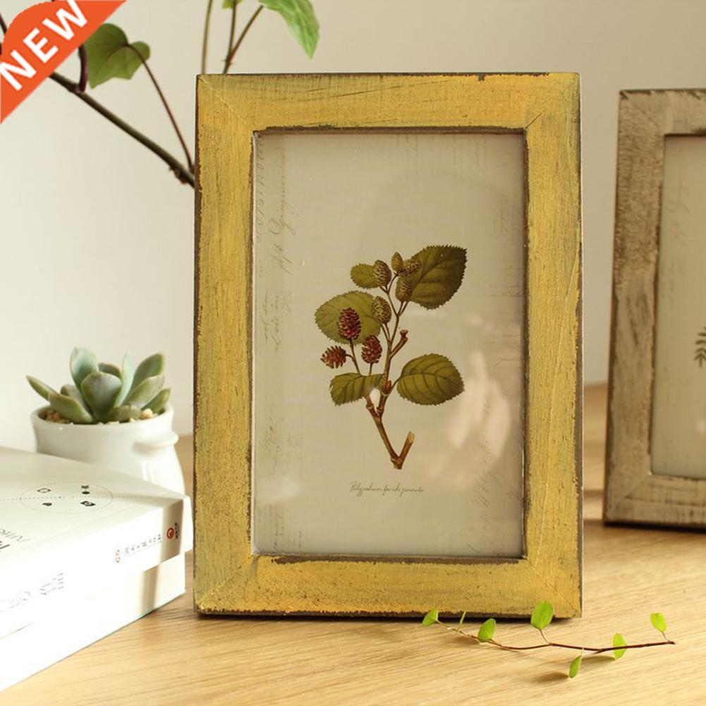 Vintage 5 Inch Photo Frame Wooden Picure Holder Stand Home