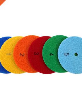 6PCS 4 Inch Dry Polishing Pad Flexible Resin 100mm Diamond