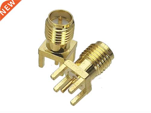 10Pcs Connector RP-SMA RPSMA Female Plug Solder PCB Mount RF