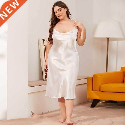 women spring summer nightdress Lingerie 大码胖mm吊带睡裙女