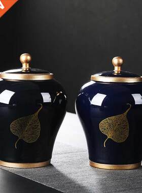Jingdezhen Chinese tea can ceramics large household sealed