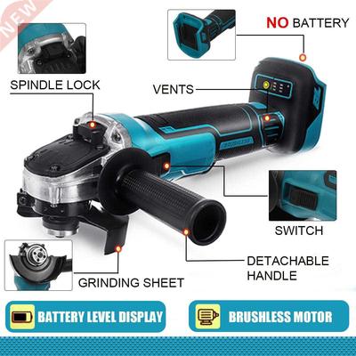 18V 125/100mm Brushless Cordless Impact Angle Grinder Variab