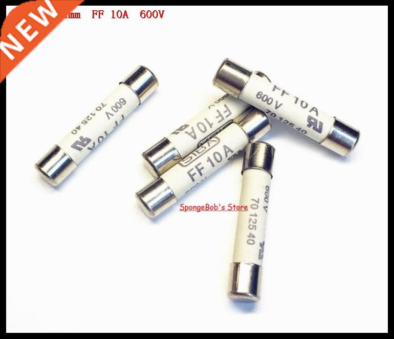 2pcs/Lot 6.3 x 32mm FF 10A 600V SIBA Ceramics Fuse Miniature