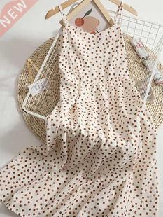 Yitimoky Camisole Dresses Women Printing Baless Young Styl