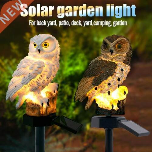 Solar Powered Garden LED Lights Owl Animal Pixie Lawn