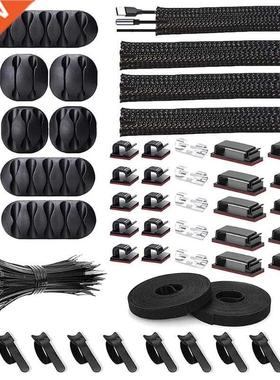 121/139/152Pcs USB Cable Organizer Kit Cellphone Power Cord