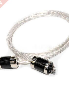6N OCC Silver Plated US /EU version HiFi AC Power cable for
