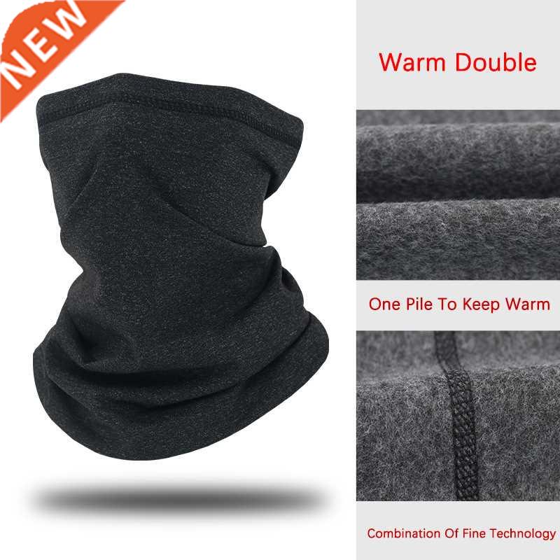 Windproof Winter Men's Scarf Double Warm Fleece Thic