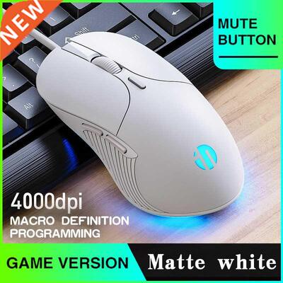 Profession Wired Gaming Mouse 6 Buttons 4000 DPI LED Optical
