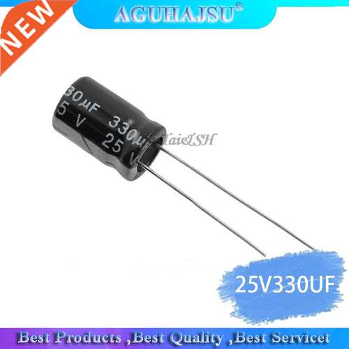 50PCS Higt quality 25V330UF 8*12mm 330UF 25V 8*12 Electrolyt