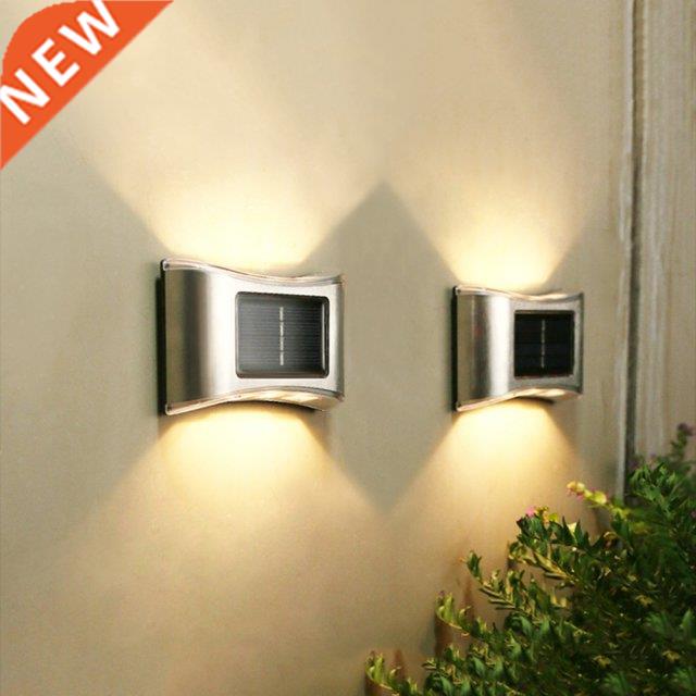 4PCS Outdoor Solar Lamps Solar Garden Waterproof Wall Lamp L