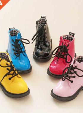 Size21-36 Children Girls Martin Boots PU Leather Waterproof