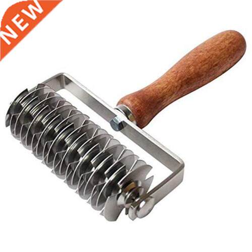 Pastry Crust Roller Cutter Stainless Steel Pie Pizza Cookie