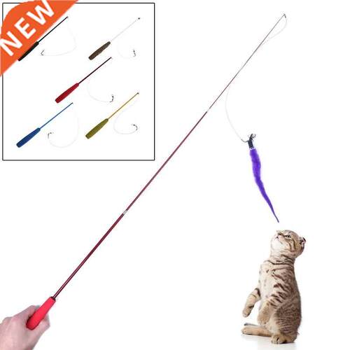 Toy Plush Stick Stretch Kitten Pet Dog Teser Fun Ply Wnd
