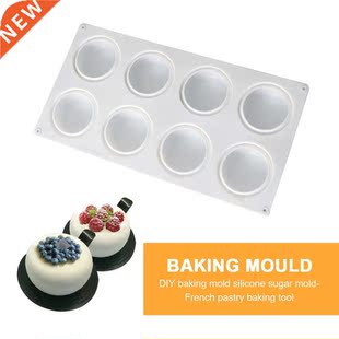 Round Silicone Cake Mold 3D  Chocolate Mould Fondant Muff