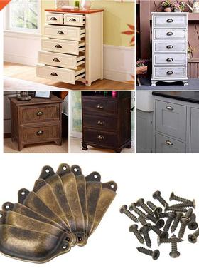 Set of 10pcs Antque Cupboard Cabnet Cup Furnture Dresser