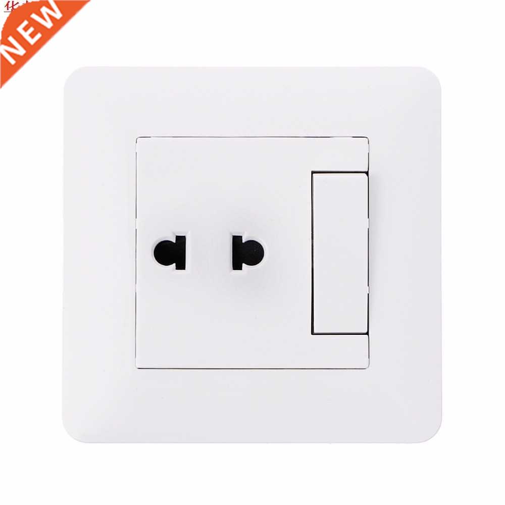 2 Hole Universal Power Socket With 1 Gang 2 Way Light Switch