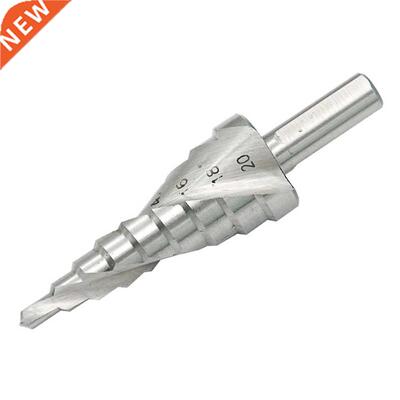 3Pcs HSS Step Drill Bits 4-12 / 4-20 / 4-32mm Spiral Groove