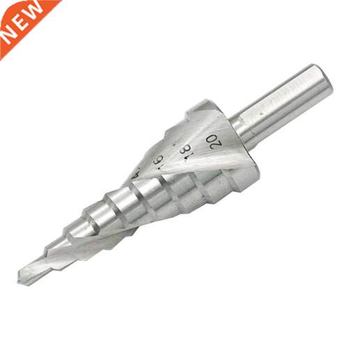 3Pcs HSS Step Drill Bits 4-12 / 4-20 / 4-32mm Spiral Groove
