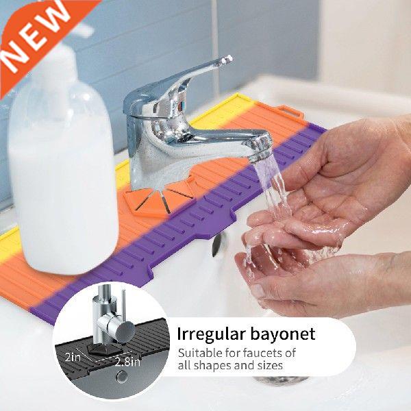 Kitchen Silicone Faucet Mat Sink Splash Guard Faucet