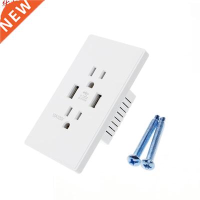 High Speed Wall Socket US Plug Dual USB Port Charger Outlet