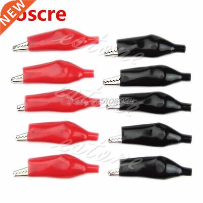 10Pcs 45mm Alligator Leads Crocodile Test Clip for Electrica