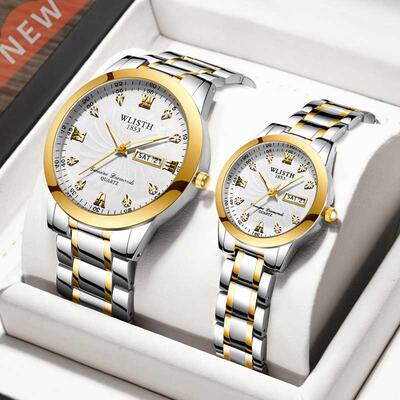 Couple Watch Diamond Women's Watch Luxury Lady Lover Stainle