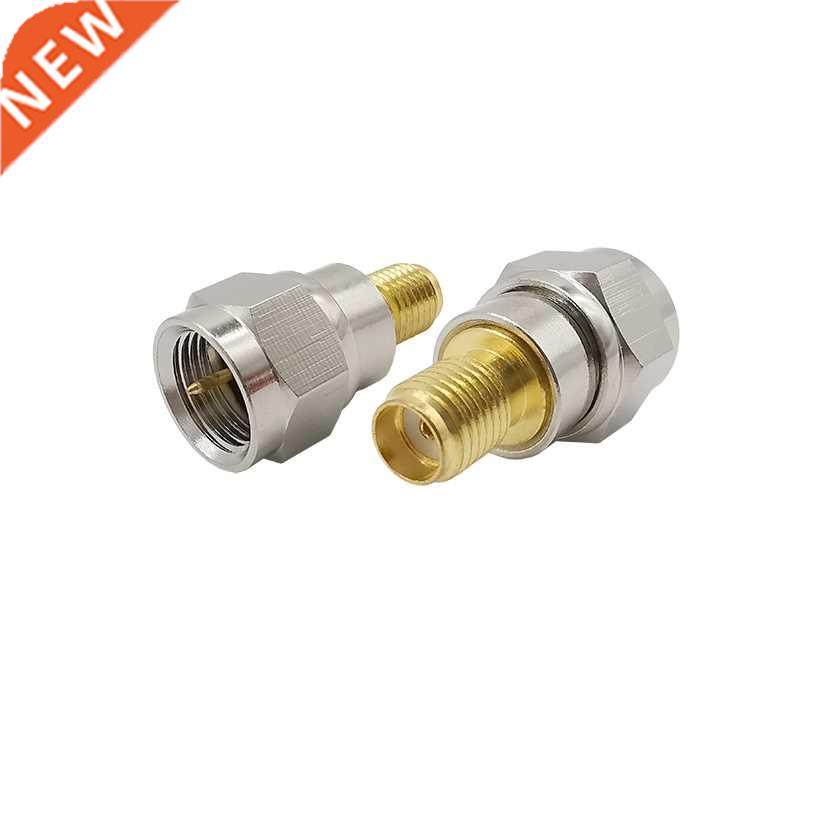 1Pcs Brass F-Type to SMA Female RF Coaxial Connector 50 Ohm