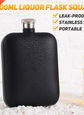 500ML Liquor Flask Square Leak-proof Portable Stainless Stee