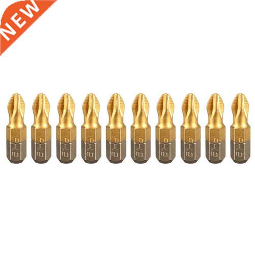 10pcs/set 25mm Screwdriver Bits 1/4 Inch Titanium Coated Ant