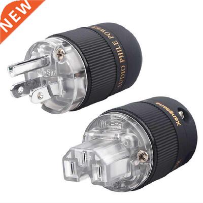 HiFi Audio Plug Transparent US Version Rhodium-plated IEC Co