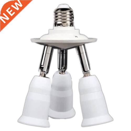 E27 3 in 1 LED Light Lamp Bulb Adapter Converter Split Split