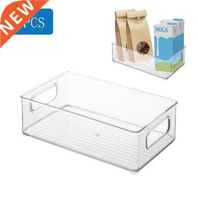 1PCS Transparent PET Refrigerator Organizer Bins Clear