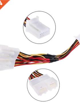 Y Cable Splitter Adapter 6+6 Plug for Audio Navi AUX CDC Tun