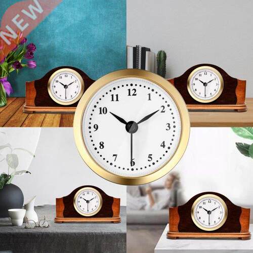 61mm Quartz Clock Insert Movement Wall Clock Gold Rim Batter