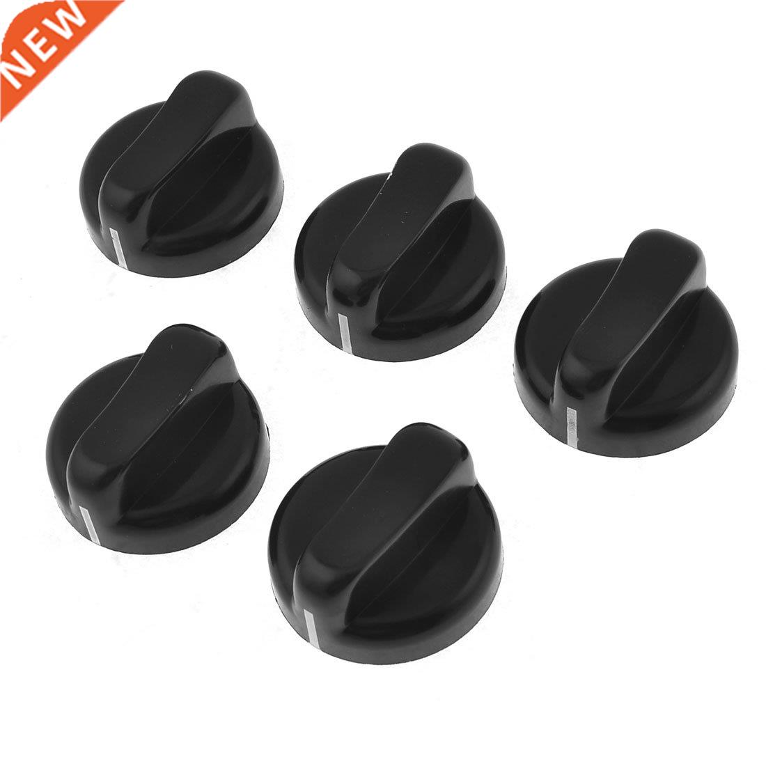 5 PCS Ktchen Black Gas Stove Cooker Control Knobs