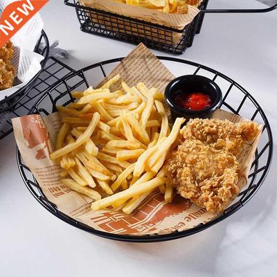 200PCS English Alphabet Oil Absorbent Paper French Fries