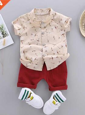 Summer Children's Clothes Sets Boys T-shirt and Shorts Pants