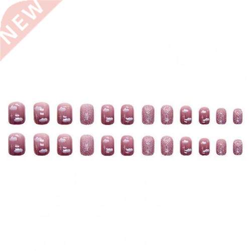 24Pcs/Set Nail Tip Smooth Surface Quick Building Non-Fading