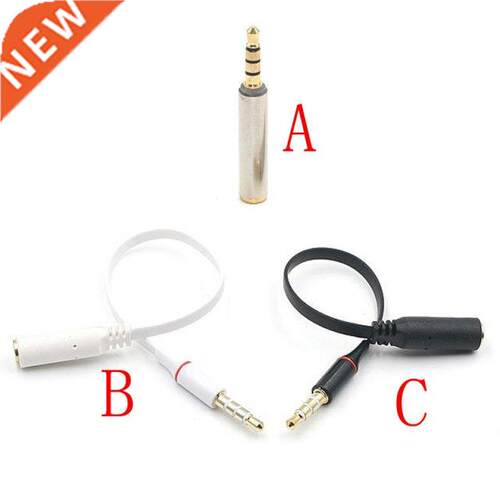 10pcs 3.5mm Male to 3.5mm Female Audo Adapter CTA to OMTP