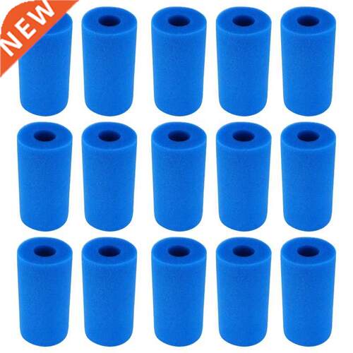 15Pcs Swimming Pool Accessories Foam Filter Sponge Reusable
