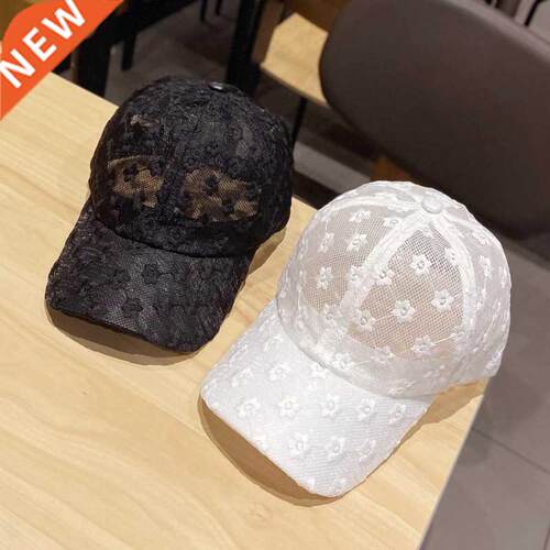 Women's Lace Small Flower Baseball Caps Breathable Mesh Flor