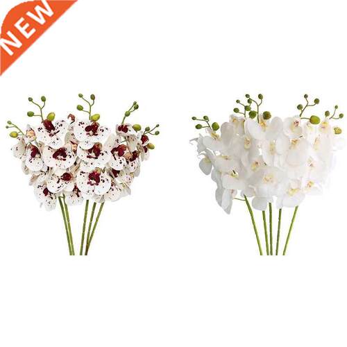 5 Pcs Artificial Butterf Orchid Flower Fake Flowers Plant