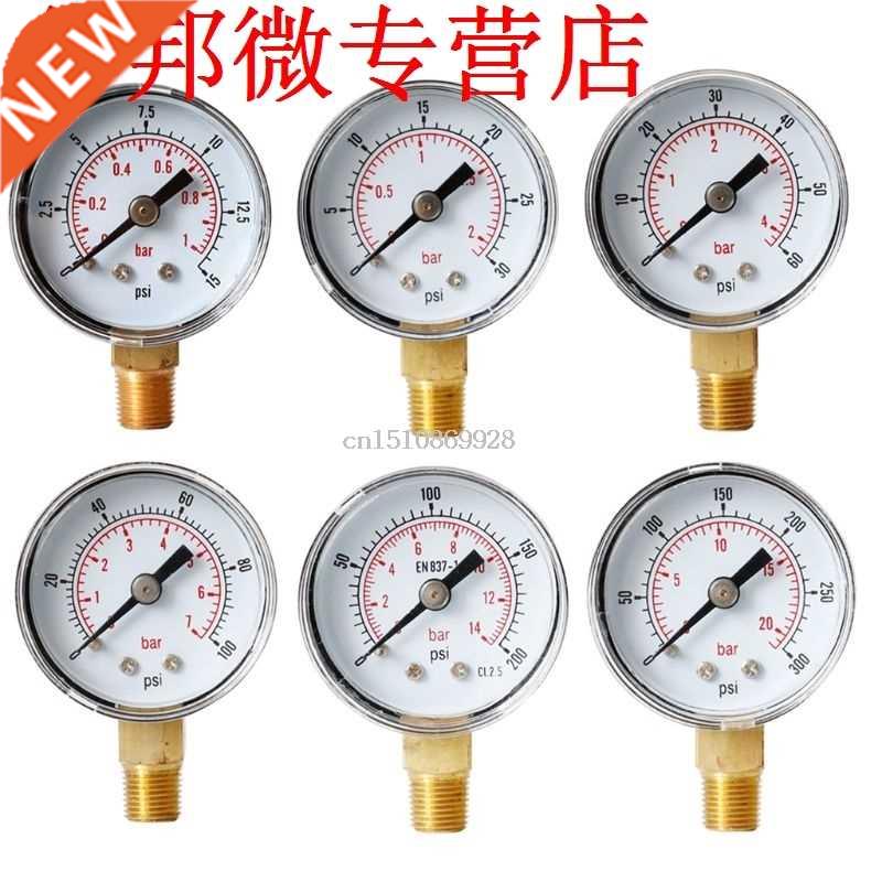 Pressure Gauge 40mm 1/8 BSPT Rear Back 15-300 PSI & Bar