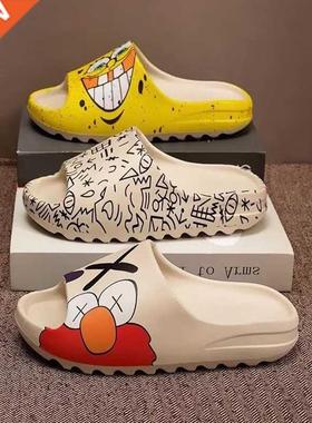 2022 New Summer House Cartoon Men Slippers Women Flip Flops